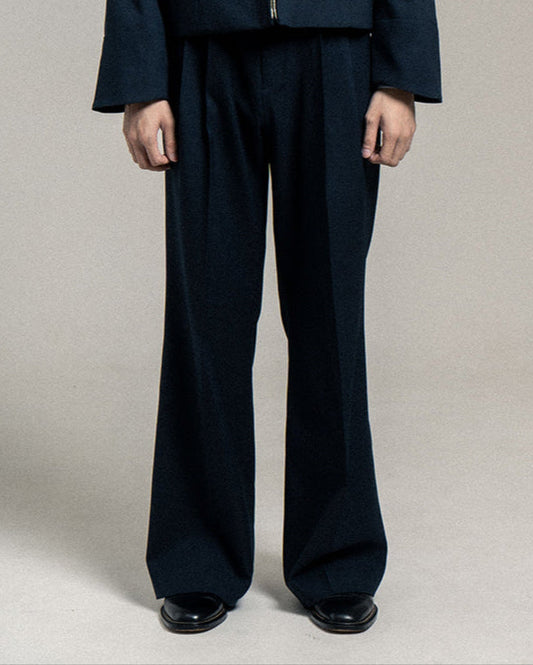 RIDER FLARED TROUSERS - DARK NAVY