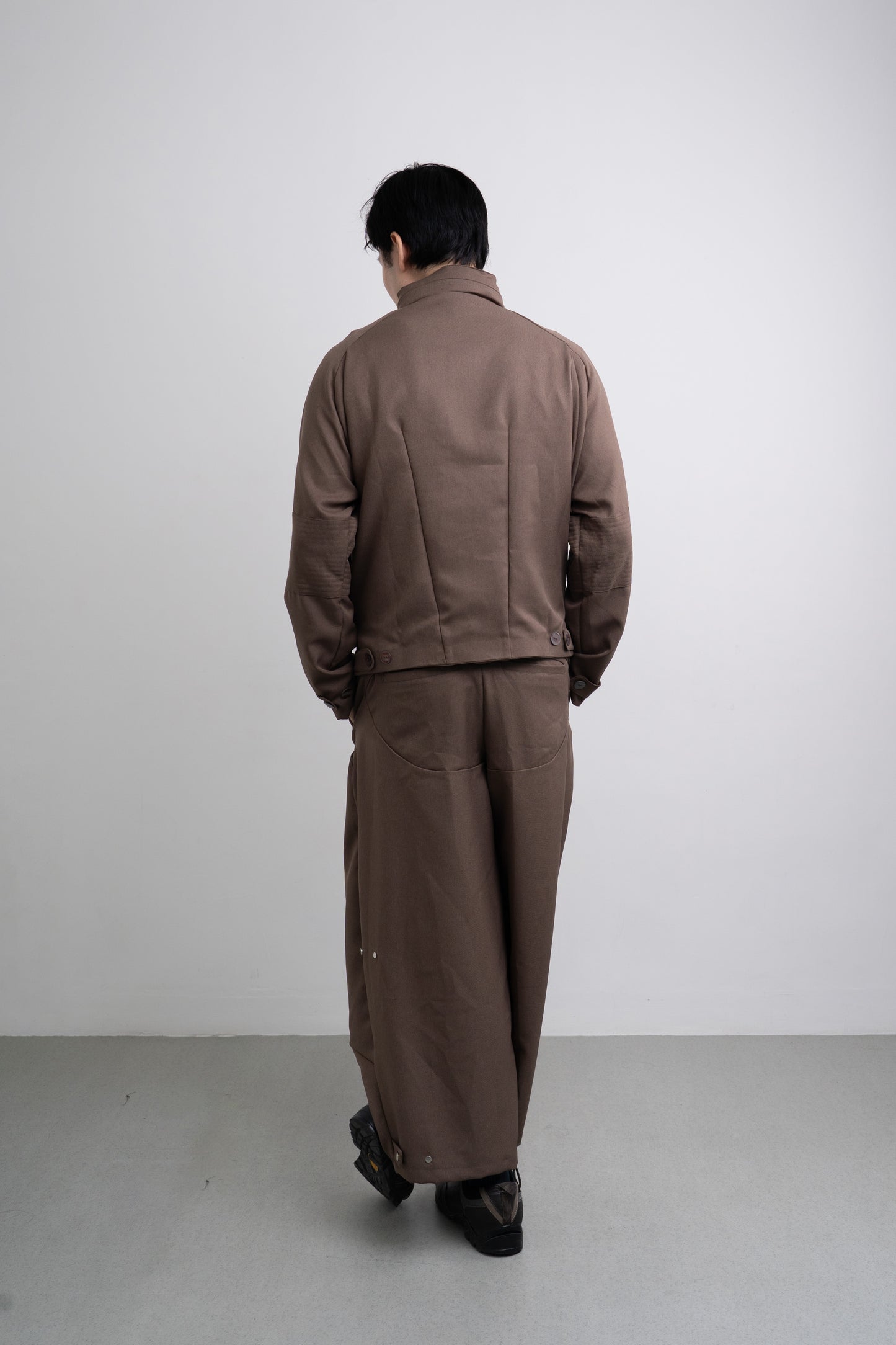 "VEIL" JACKET - TAUPE BROWN
