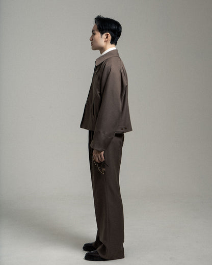 RIDER JACKET - TAUPE BROWN