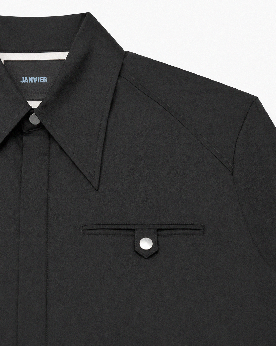 EXCLUSIVE - “AMOEBA” SHIRT - LORO PIANA 'AUSTRALIS' - BLACK