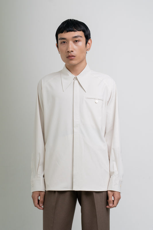 "AMOEBA" SHIRT - BONE WHITE
