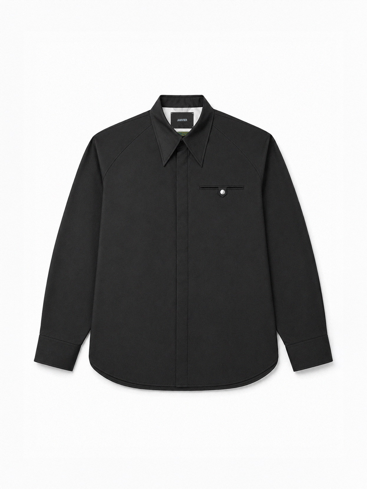 EXCLUSIVE - “AMOEBA” SHIRT - LORO PIANA 'AUSTRALIS' - BLACK