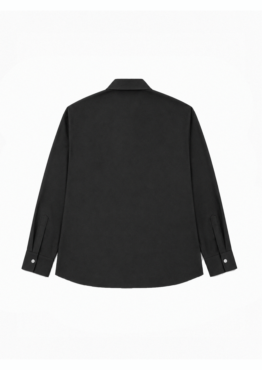 EXCLUSIVE - “AMOEBA” SHIRT - LORO PIANA 'AUSTRALIS' - BLACK
