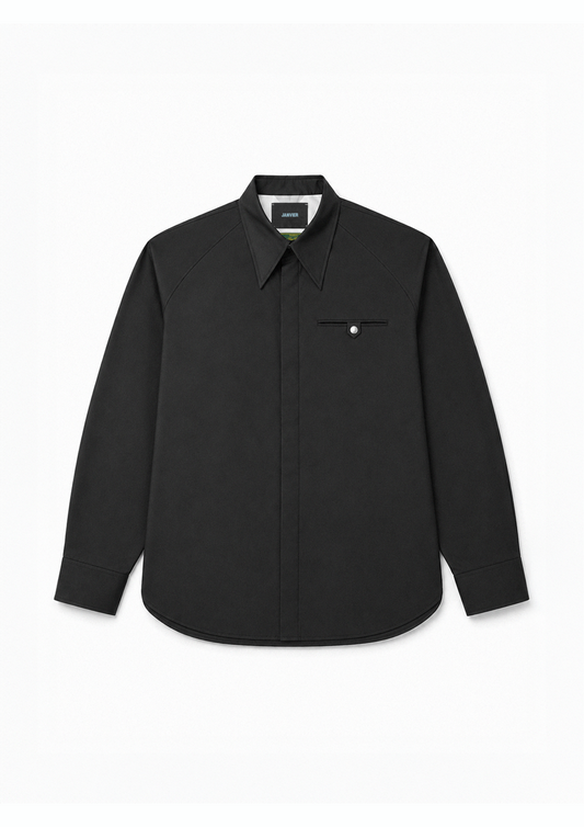 EXCLUSIVE - “AMOEBA” SHIRT - LORO PIANA 'AUSTRALIS' - BLACK